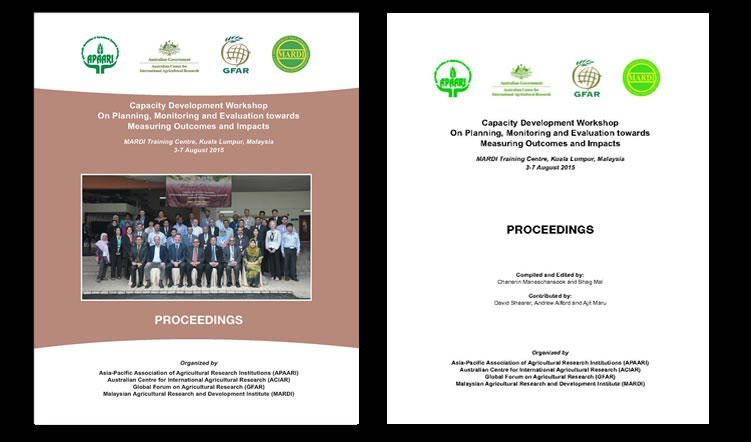 Capacity Development Workshop On Planning, Monitoring and Evaluation towards Measuring Outcomes and Impacts, 3-7 August 2015 – Proceedings