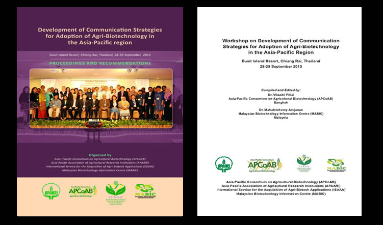 Workshop on Development of Communication Strategies for Adoption of Agri-Biotechnology in the Asia-Pacific Region, 28-29 September 2015 – Proceedings