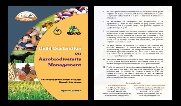 Delhi Declaration on Agrobiodiversity Management