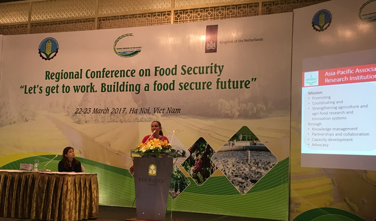 APAARI participates in the Regional Conference on Food Security “Let’s get to work. Building a food secure future” in Vietnam