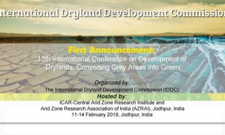 First Announcement: 13th International Conference on Development of Drylands: Converting Grey Areas into Green