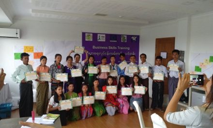 Training on practical business skills for the youth of Myanmar
