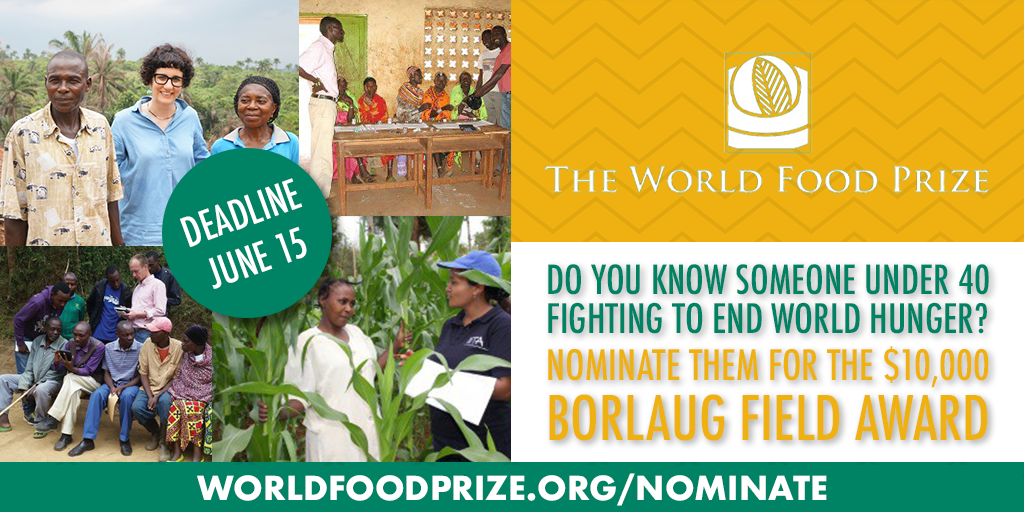 Nominations now open for the Borlaug Field Award