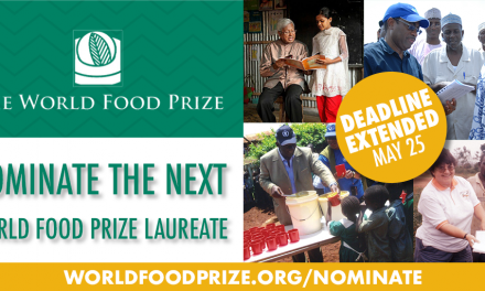 World Food Prize Invitation to Nominate