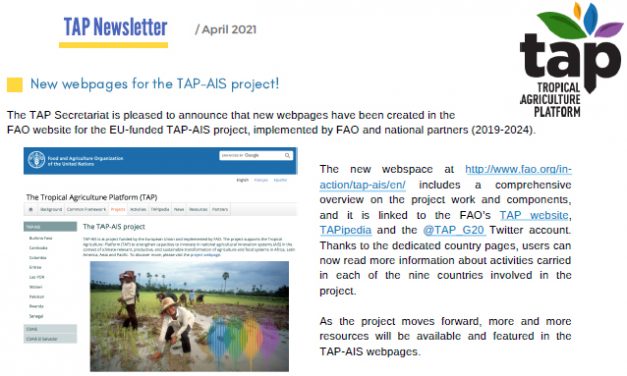 TAP Newsletter April 2021
