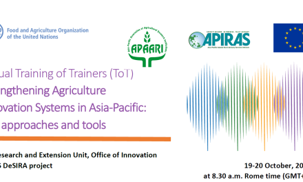 Virtual Training of Trainers (ToT) Strengthening Agriculture Innovation Systems in Asia-Pacific: TAP approaches and tools