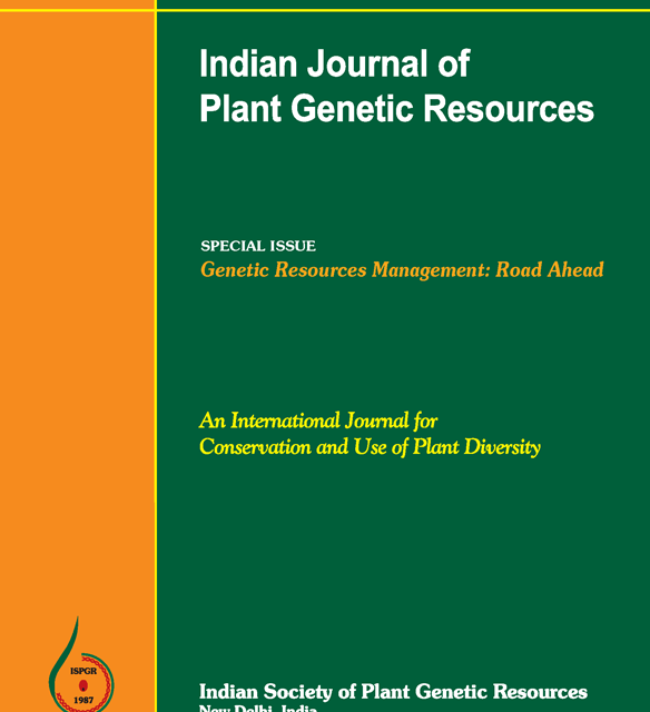 Special Issue of ISPGR Indian Journal of Plant Genetic Resources