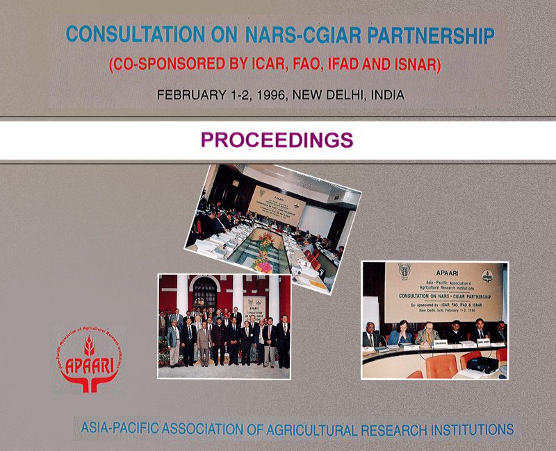 1996-Consultation on NARS-CGIAR Partnership, February 1-2, 1996, New Delhi, India