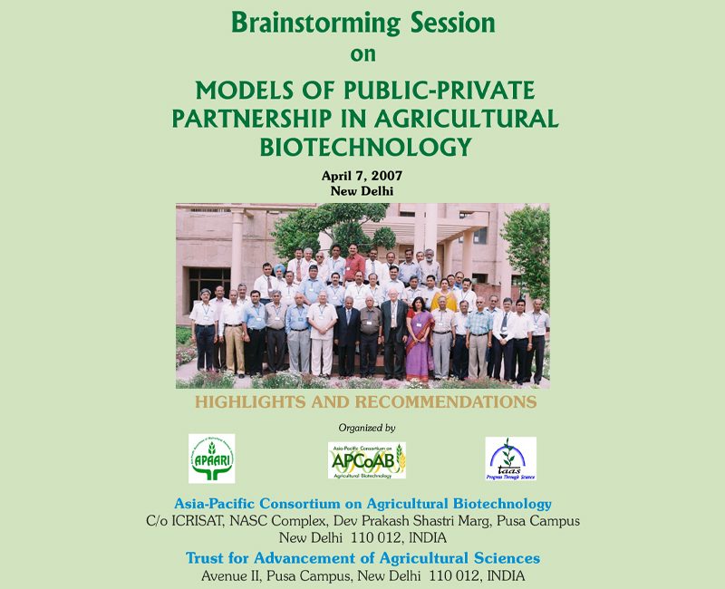 2007-Brainstorming-Session-on-Models-of-Public-Private-Partnership-in-Agricultural-Biotechnology
