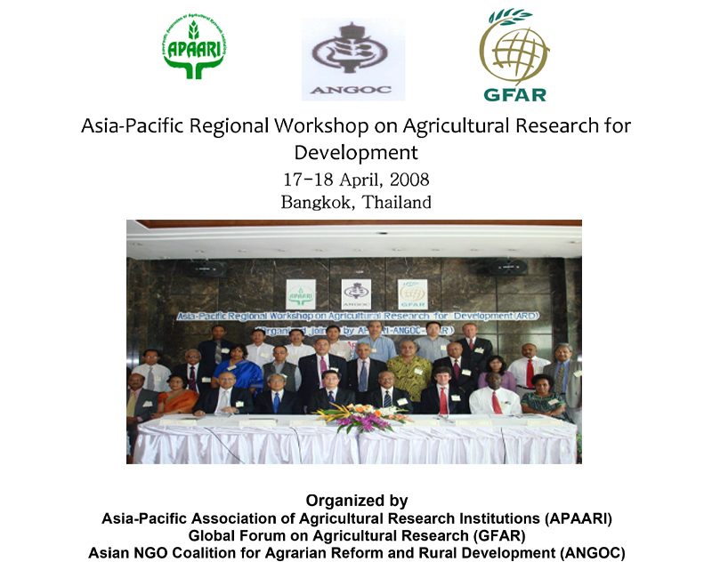 2008-Asia-Pacific-Regional-Workshop-on-Agricultural-Research-for-Development_proceedings