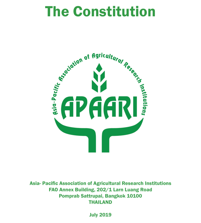 APAARI Constitution_2019 APAARI Constitution_2019