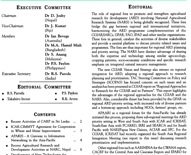 APAARI_Newsletter_Vol 10(1) June_2001