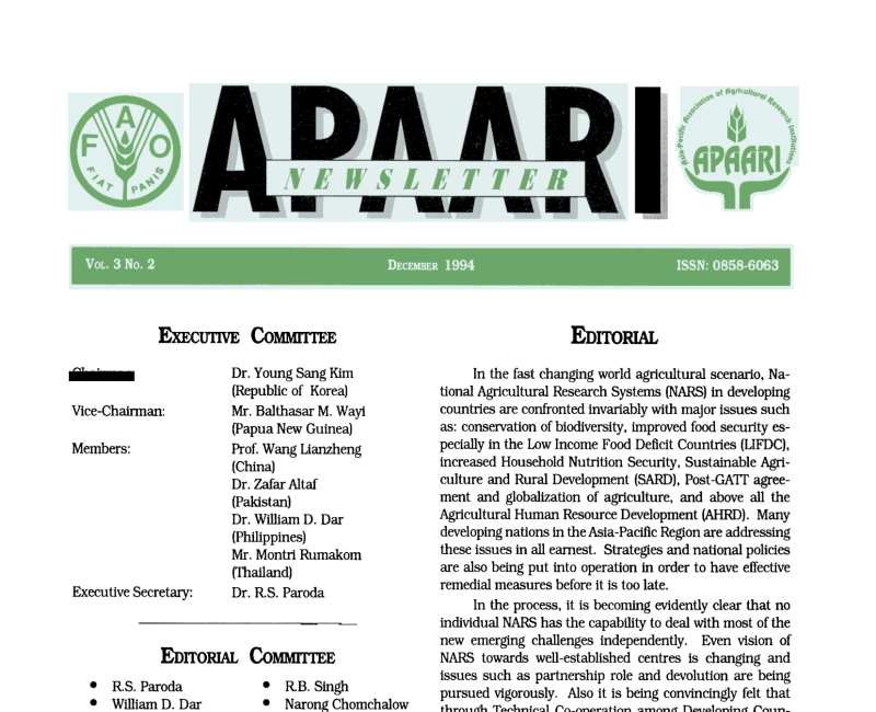 APAARI_Newsletter_Vol 3(2) December 1994