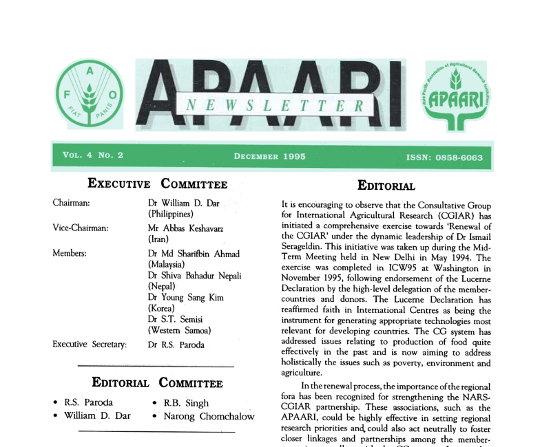 APAARI_Newsletter_Vol 4(2) December 1995