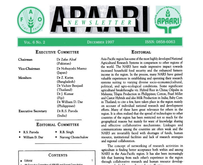 APAARI_Newsletter_Vol 6(2) December 1997