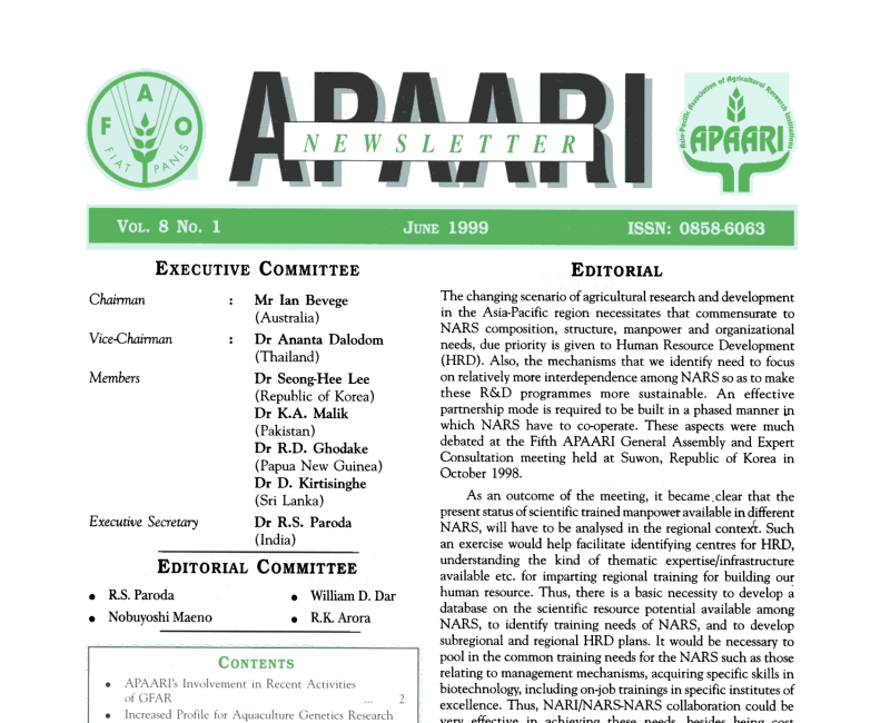 APAARI_Newsletter_Vol 8(1) June_1999